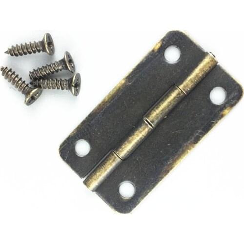 10pcs Small 180 degrees 30*17mm hinges rectangle hinges Furniture hardware accessories Jewelry box hinge wooden box