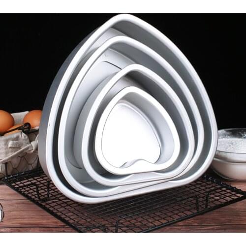 3/ 6/ 8 inches Heart Shaped Cake Pan Wedding Birthday Baking Cake Tin Cheesecake Pan Chiffon Cake Mold with Removable Bottom