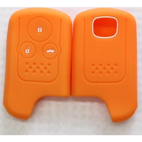 4PC Silicone Car Key Case For Honda CR-V Odyssey Fit City Civic Accord Cover Keyless Remote Fob Shell Jacket Protector