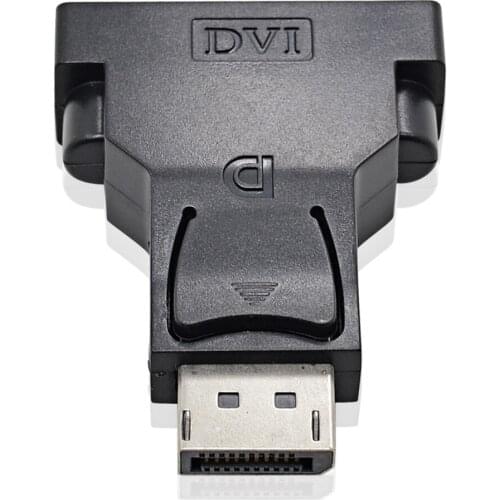 50pcs Display Port DisplayPort DP to DVI D Male to Female Cable Direct Through Adapter Video Converter for PC Computer Desktop