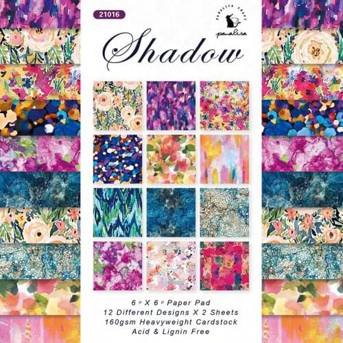 DIY flower Scrapbooking paper pack of 24sheets handmade craft paper craft Background pad 0949