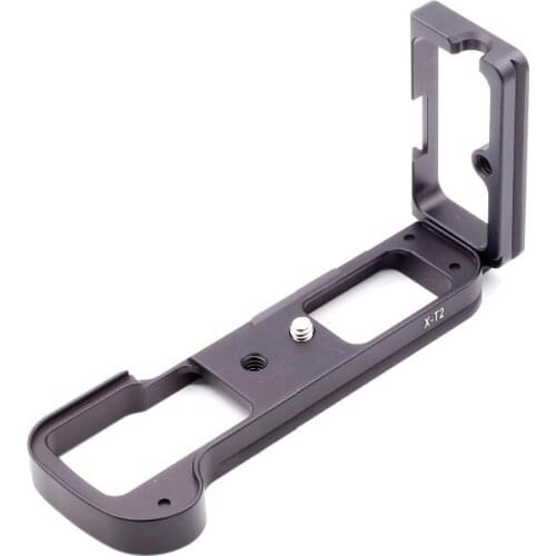 X-T2 L-shaped Vertical Shoot Quick Release Plate Hand Grip Holder L Bracket Tripod Ballhead Support for Fuji Fujifilm X-T2 XT2