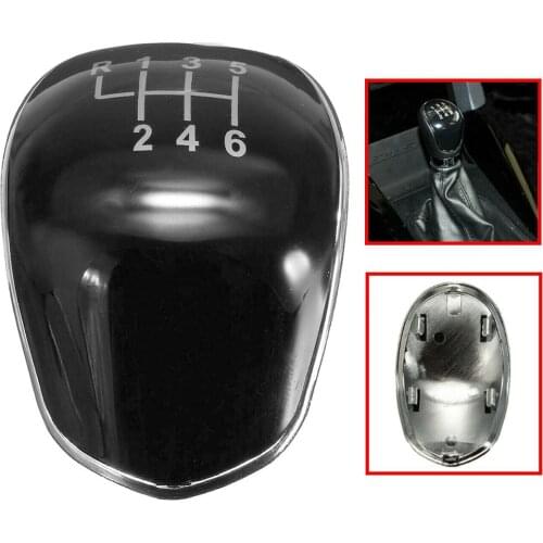 6 Speed Car Gear Shift Knob Case Stick Emblem Badge Cap Covers For Ford Focus Fiesta Kuga Mondeo C-Max