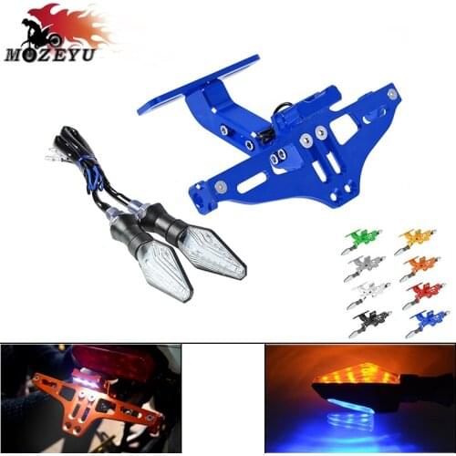 For SUZUKI DL250 V-strom DL650 DL1000 V-STROM Motorcycle License Plate Bracket Holde Adjustable Angle GW250 Inazuma dl650 dl1000