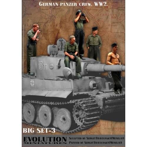 Resin soldiers Tiger tank crew (single choice) model 1:35