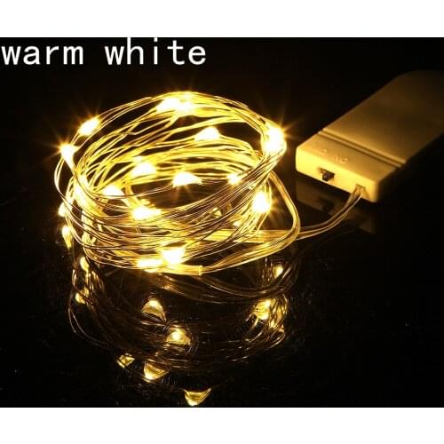 20pcs/lot 5M 50LED String Light Fairy light Battery Silver Wire Christmas Halloween Valentine Xmas Decoration Romantic light