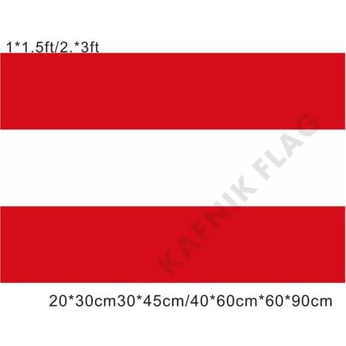 KAFNIK,free shipping 20*30cm/30*45cm/40*60cm/60*90cm small flags AUSTRIA FLAG for Countries World Event Decorative Flags