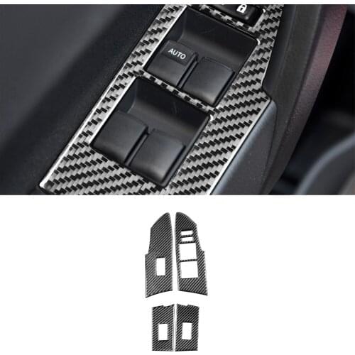 For Toyota Corolla 2014 2015 2016 2017 2018 Window Lift Switch Button Panel Decoration Trim Cover Sticker Decal Car Accessories