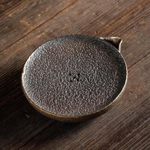 Circular Pot Bearing Vintage Storage Torr Hu Dian Ceramic Dry-Bulb Table Kung Fu Tea Tea Tray Chinese Tea Table Tea Ceremony