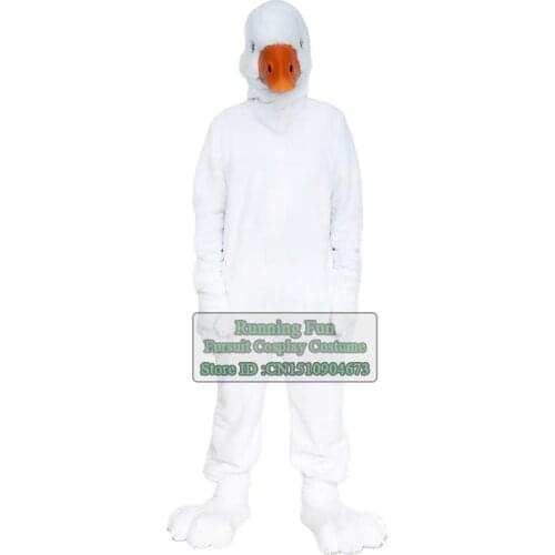 Cute Lifelike Furry Duck Fox Wolf Dog Mascot Costume Animal Fursuit Halloween Adult Cartoon Character Cosplay Suit For Party