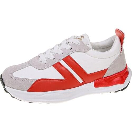 Fashion Womens Running Shoes 2021 Autumn New Travel Sneakers Women Casual Round Toe Lace Up Mid Heel Platform Sneaker Woman