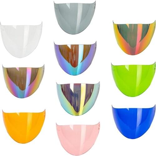 Motorcycle Helmet Visor Lens for KYT GP Series Detachable Helmet Glasses Anti-fog Motorbike Motocross Helmet Lens 10 Colors