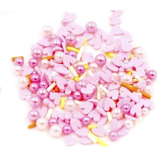 20g Slime Charm Supplies Kit Fluffy Slimes Colorful Candy With Pearl Polymer DIY Clear Slime Cake Accessories toys for Kids