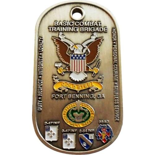 Wholesale Rectangular Eagle Logo Engraving Coins Hot Sale 3D Zinc Alloy Coin