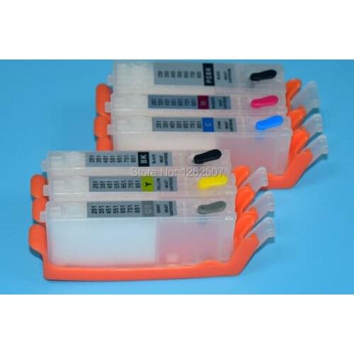 PGI-650 CLI-651 replacement ink cartridge with chip for canon PGI650 CLI651 pgi 650 cli 651 PIXMA MG6360 MG7160 printer 6Color