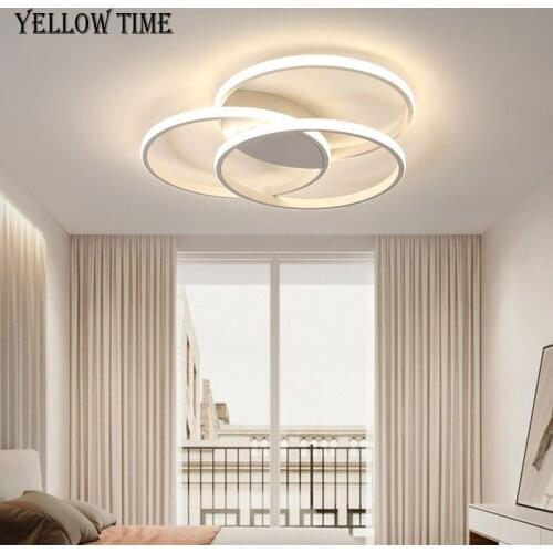 Aisle LED Chandelier Small Indoor Lighting For Living room Bedroom Kitchen Corridor Modern Black&White Ceiling Chandelier Lamps