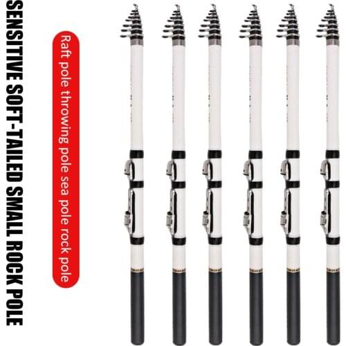 Telescopic Rock Fishing Rod Spinning fly Carp Feeder carbon fiber Pesca 1.5M 1.8M 2.1M 2.4M 2.7M Mini travel Rod Reel seat