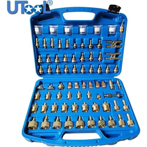 Universal Leak Detection Test Adapter for Asia Car For Honda Toyota Mazda Air Conditioning Repair Tools