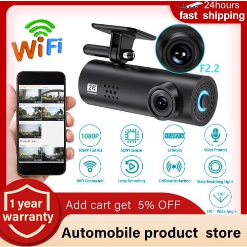 Wifi car dvr 1080P FULL HD SONY STARVIS sensor Night vision Loop recording voice prompt Wifi camera driving recorder