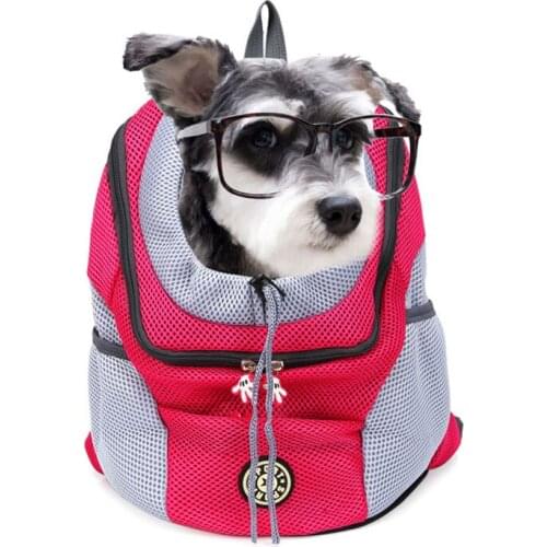 Dog Carrier Backpack Breathable Puppy Small Dog Front Bag Pet Carrying Travel Handbag Head Out Double Shoulder Bag Pet Product