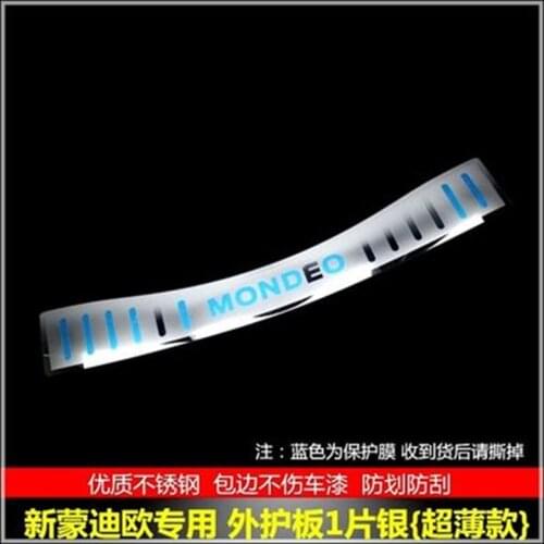 High quality Stainless steel Rear Bumper Protector Sill Trunk Tread Plate Trim for Ford Mondeo 2013 to 2016 Auto parts