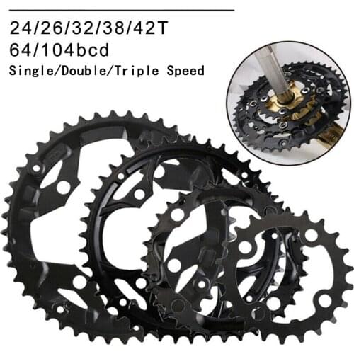 104/64BCD Chainring Double/Triple Chainwheel 24/26/32/38/42t MTB Bicycle Chain Ring 2*10S 3*10S Mountain Bike Parts