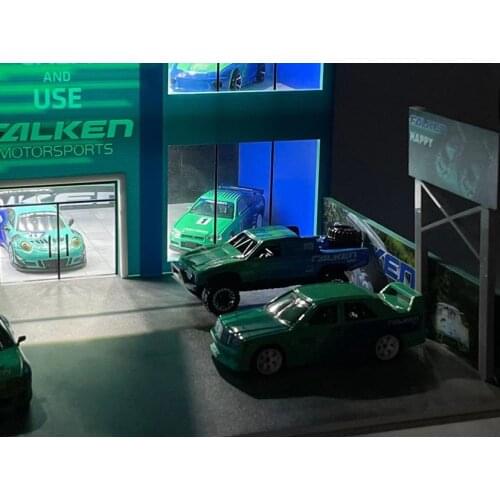1:64 FALKEN Double-Deck Station scene diorama Led Light
