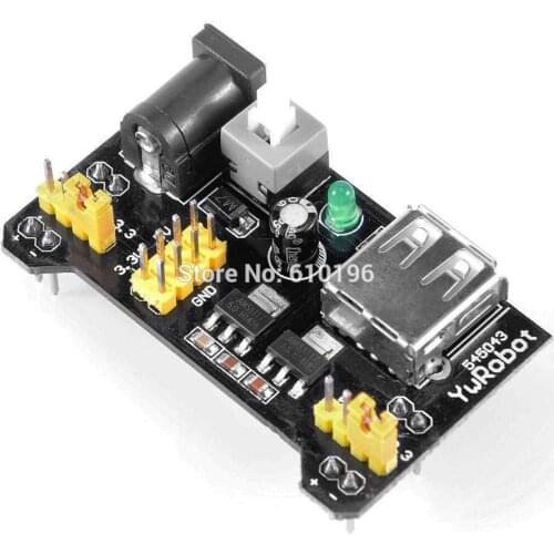 10PCS MB102 Solderless Breadboard Power Supply Module 3.3V 5V For Arduino