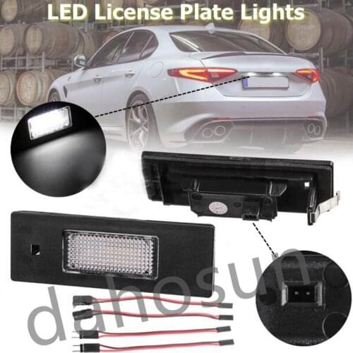2Pcs Dahosun White LED License Number Plate Light No Error Trunk Lamp Compatible with BMW E81 E87 E63 E64 E89 Z4