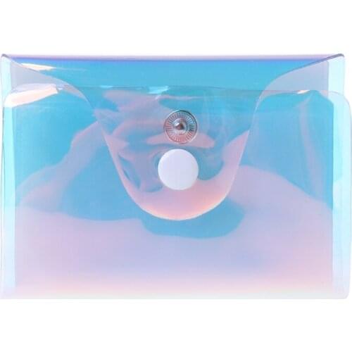 28GD Fashion 36 Cards Hologram Laser ID Credit Card Holder Pocket Case Purse Wallet