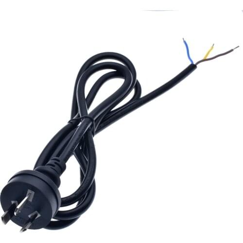 4.9 Foot Australia Lead Saa Plug 3 Wire 3 Pin Ac Strip Au Standard Open End Power Cord 250V 10A
