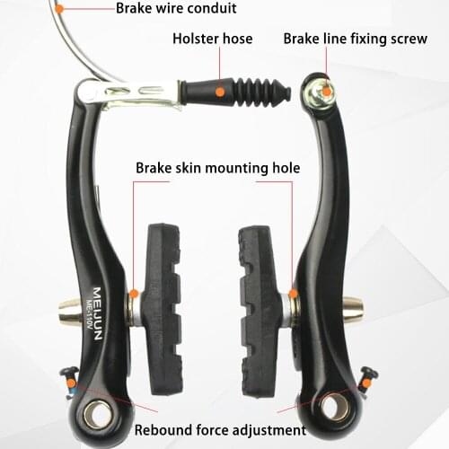 Bicycle Brake Accessories Aluminum Alloy Mountain Bike Brake Bicycle V Brake Bicycle Accessories Linear Pull V Brake Caliper Set