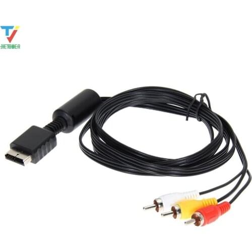 100pcs/lot 6FT 1.8M Audio Video AV Cable to RCA For SONY For PS2 For PS3 For PlayStation SYSTEM wholesale cheap