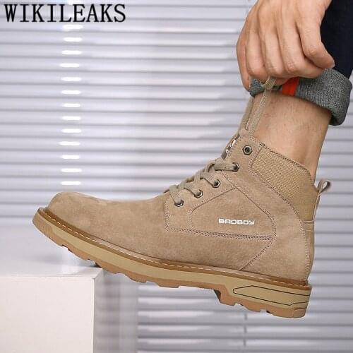 Ankle Boots Men Boots Genuine Leather Winter Boots Men Zapatos De Hombre Botas Hombre Bota Masculina Erkek Ayakkabi Buty Meskie