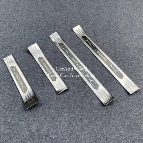 For Toyota RAV4 RAV 4 2019 2020 Auto Scuff Plate Door Sill Protector Trim Welcome Kick Guard Pedal Cover Car-Styling Accessories