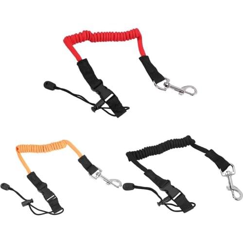 Elastic Kayak Canoe Paddle Leash Surfboard Surfing Rope Rowing Safety Leash Rowing Boats Lanyard Fishing Rod Kayak Accessories