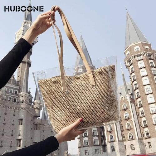 HUBOONE Women's Woven Bags
