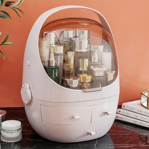 Cosmetic Storage Box Cosmetic Organizer Jewelry Storage Box Lipstick Holder Makeup Brush Holder Drawer Type with Lid Waterproof