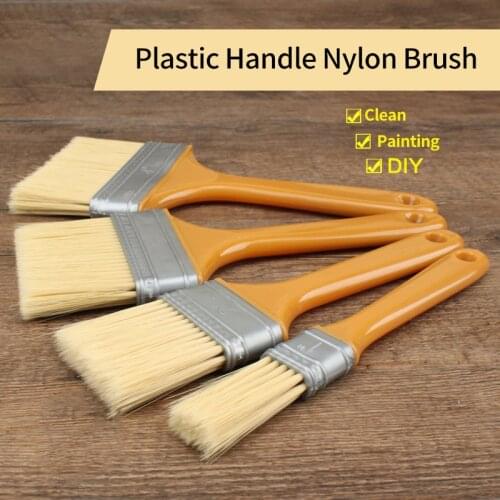 Soft Fur Brush Quality Paint Brush Plastic Handle Soft Nylon Head Brush Multifunction Cleaning Brush For Woodworking DIY