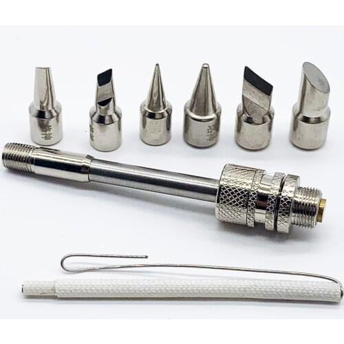 510 Electric Soldering iron Tip Replaceable Solder iron Tip Welding Tools 20-100W Cutter head Horseshoe Pointed Silver