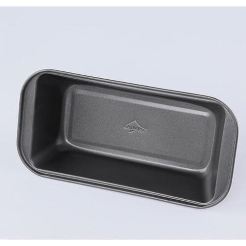 Non clay box rectangular toast Box Black / gold roll edge without cake mold