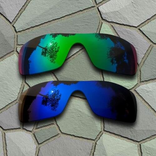 Jade Green&Violet Blue Sunglasses Polarized Replacement Lenses for Oakley Batwolf