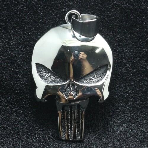 316L Stainless Steel Cool Polishing The Punisher Pendant Newest