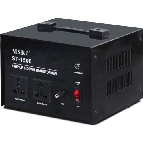 ST-1500VA Copper single phase transformer AC power converter 220V to 110V 200 to 100V 240V to 120V 1000W for imported appliances