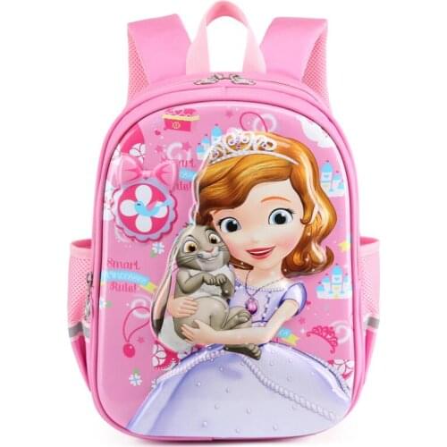 Disney Cartoon Elsa Sofia Schoolbag Girls Children School bags for Teenager Girls Orthopedic Princess Backpack Mochila Infantil