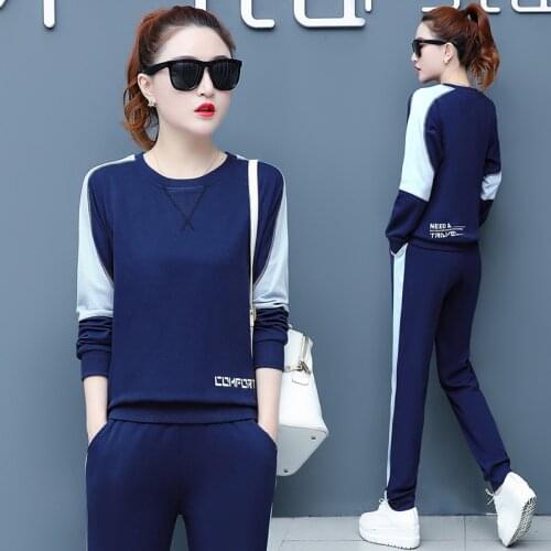 Fall clothes for women two piece set top and pants autumn 2020 women clothing two piece outfits for women lounge wear set