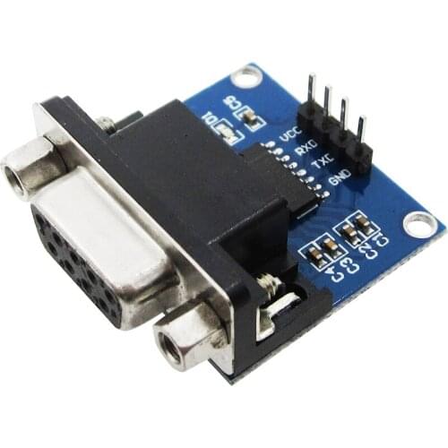 1pcs/lot MAX3232 RS232 to TTL Serial Port Converter Module DB9 Connector MAX232