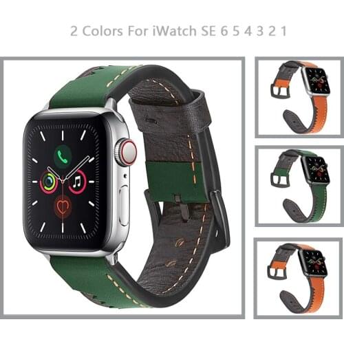Gear Leather Bracelet for Apple Watch Band 6 SE 5 4 40mm 44mm Belt Wristband Strap for iWatch Bands Series 3 38mm 42mm Watchband
