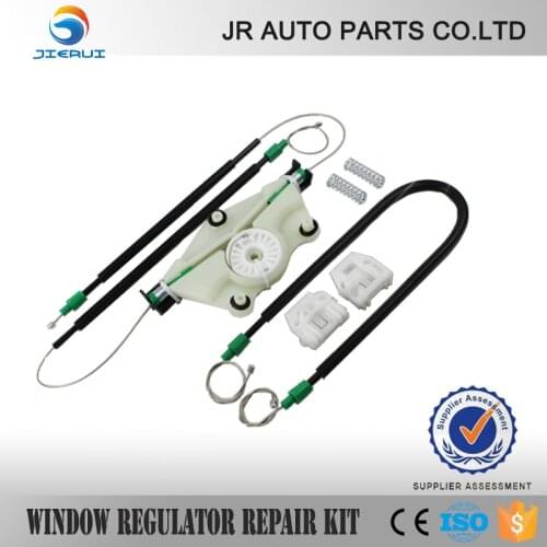 JIERUI VW NEW BEETLE WINDOW REGULATOR REPAIR KIT FRONT LEFT CABLE CLIPS NEW BRAND SET ,ISO9001 FREE SHIPPING