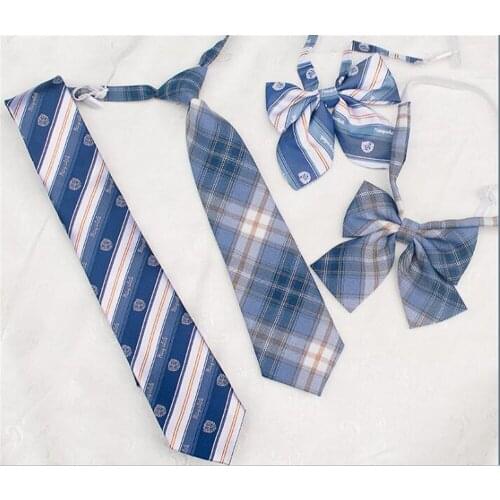 Blue Jk Uniform Bow Tie Cute School Uniform Accessories Bow-knot Tie Design Knot Cravat Necktie Adjustable D179